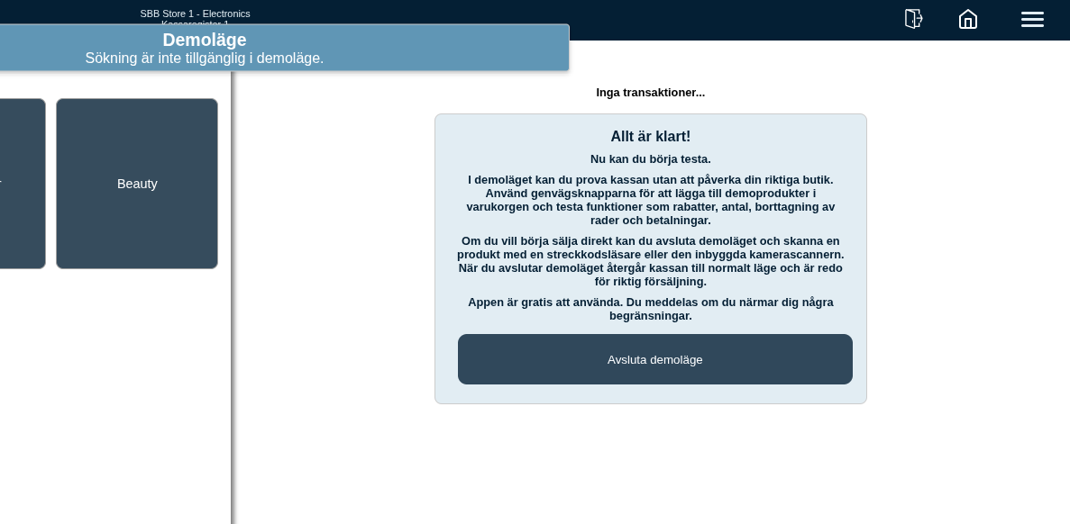 Demo läge