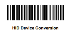 Streckkod: HID Device Conversion
